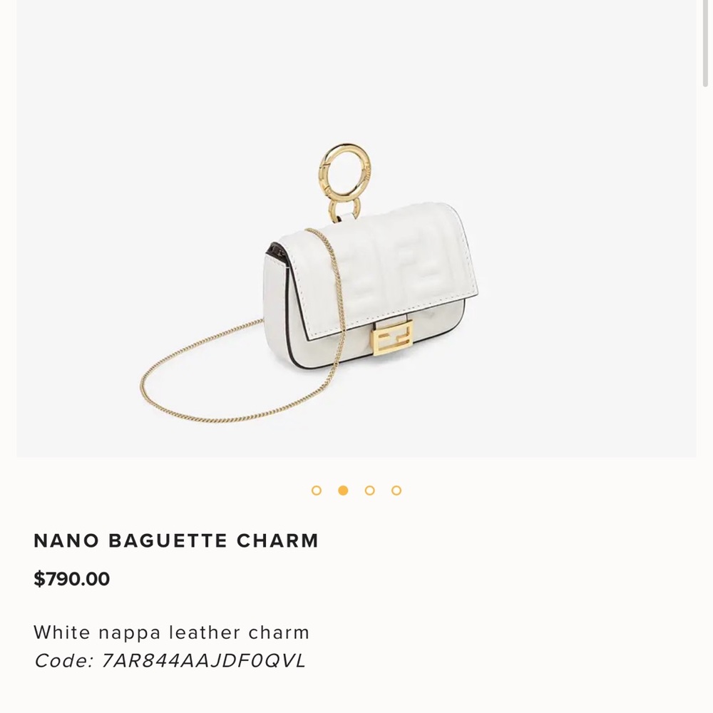 COPY - * mini fendi baguette * white